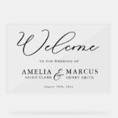 スクリプモダントの結婚歓迎 アクリルサイン (正面)