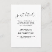 スクリプモダントの詳細の白黒 エンクロージャーカード (正面)