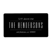 スクリプモダントはっきりしたファミリ名 ラベル (正面)