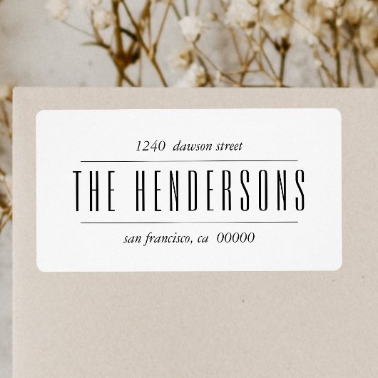 スクリプモダントはっきりしたファミリ名 ラベル