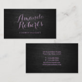 スクリプモダントはっきりした・メイクアップ・アーティスト・ビジネス・カード 名刺 (正面/裏面)