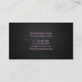 スクリプモダントはっきりした・メイクアップ・アーティスト・ビジネス・カード 名刺 (裏面)