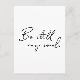 スクリプモダントはまだ私の魂のタイポグラフィ ポストカード