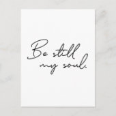 スクリプモダントはまだ私の魂のタイポグラフィ ポストカード (正面)