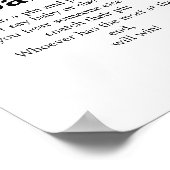 スクリプモダントはベビー赤ちゃんシャワーのゲームのサインを言わない ポスター (角)