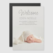 スクリプモダントへようこそ誕生発表マグネット (正面/裏面)