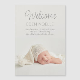 スクリプモダントへようこそ誕生発表マグネット