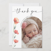 スクリプモダントアーチフレームフローリー サンキューカード (正面)