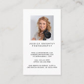 スクリプモダントイニシャルモノグラム写真家 名刺 (裏面)