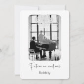 スクリプモダントウェディングシャワー写真 招待状 (裏面)