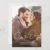 スクリプモダントエレガントのシンプル写真 セーブザデート (正面)