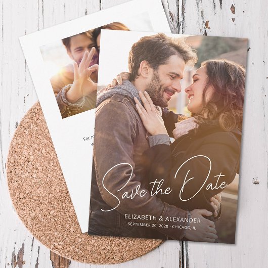 スクリプモダントエレガントのシンプル写真 セーブザデート