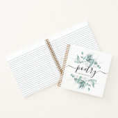 スクリプモダントエレガントの緑のカスタム詩 ノートブック (内部)