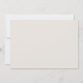 スクリプモダントエレガントアイボリー写真バプテスマ 招待状 (裏面)