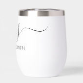 スクリプモダントエレガントイニシャルモノグラム (背面)