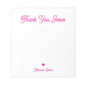 スクリプモダントエレガントサンキューイエス名前をカスタムする ノートパッド (正面)