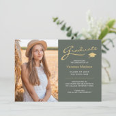 スクリプモダントエレガントセージ緑 | 2フォトグラード 案内状 (スタンド正面)