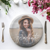 スクリプモダントエレガントタイポグラフィ大学院写真 ペーパープレート