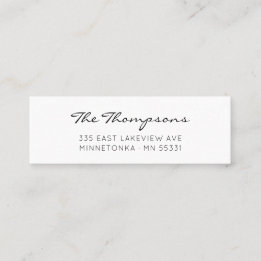 スクリプモダントエレガントファミリ名09. スキニー名刺