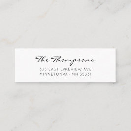 スクリプモダントエレガントファミリ名09. スキニー名刺