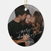 スクリプモダントエレガントフォトファミリー セラミックオーナメント (左)