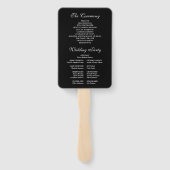 スクリプモダントエレガントフォト結婚式 プログラム ハンドファン (裏面)