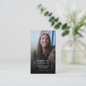 スクリプモダントエレガントフォト記憶カード 名刺 (スタンド正面)