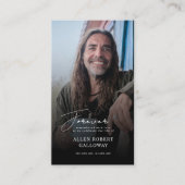 スクリプモダントエレガントフォト記憶カード 名刺 (正面)