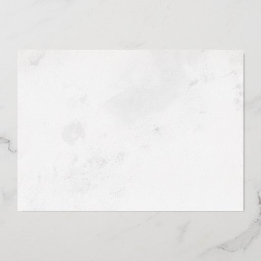 スクリプモダントエレガントブライダルシャワー箔の起動 箔招待状 (裏面)