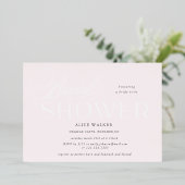 スクリプモダントエレガントブライダルシャワー箔の起動 箔招待状 (立ち正面)