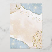 スクリプモダントエレガントベビーシャワー箔招待状 箔招待状 (裏面)