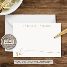 スクリプモダントエレガントモノグラムイニシャル金ゴールド