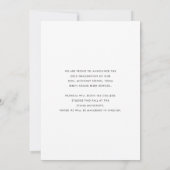 スクリプモダントエレガント・オーバーレイ写真の卒業 案内状 (裏面)