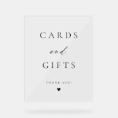 スクリプモダントエレガント・カードとギフト アクリルサイン (正面)