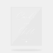 スクリプモダントエレガント・カードとギフト アクリルサイン (正面)