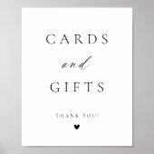 スクリプモダントエレガント・カードとギフト ポスター (正面)