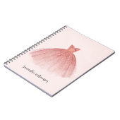 スクリプモダントエレガント・ドレス ノートブック (左側)