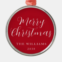 スクリプモダントエレガント・メリー・クリスマス・レッド