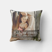 スクリプモダントオーバーレイ1フォトハッピー母の日 クッション (裏面)