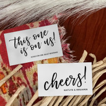 スクリプモダントカジュアルタイポグラフィドリンクチケット