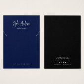 スクリプモダントカスタムカラーネックレスディスプレイカード (正面&裏面)