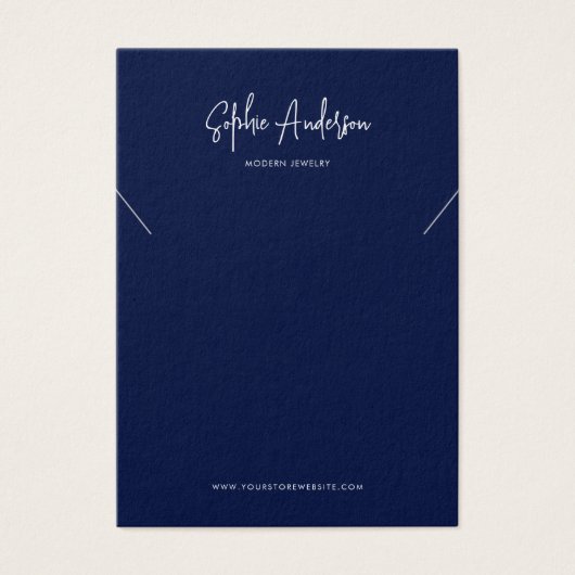 スクリプモダントカスタムカラーネックレスディスプレイカード (正面)