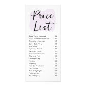 スクリプモダントカスタムビジネス価格表 ラックカード (正面)