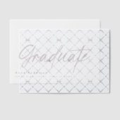 スクリプモダントカスタム卒業グラッドオーバーレイ ベラム紙招待状 (オフセット (招待状))