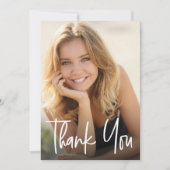 スクリプモダントカスタム大学院写真卒業 サンキューカード (正面)