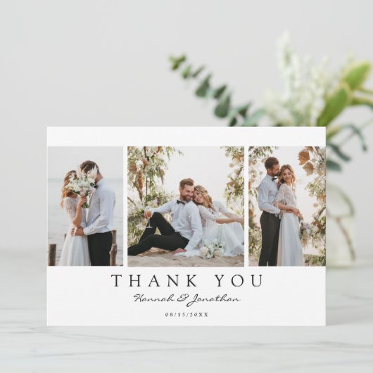 スクリプモダントカスタム3結婚写真 サンキューカード (スタンド正面)