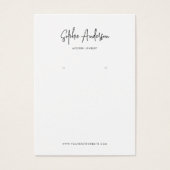 スクリプモダントカスタム・カラー・イヤリング表示カード (正面)