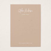 スクリプモダントカスタム・カラー・イヤリング表示カード (正面)