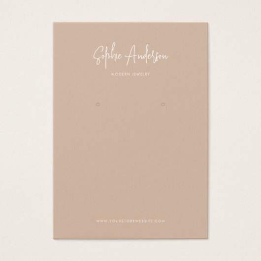 スクリプモダントカスタム・カラー・イヤリング表示カード (正面)