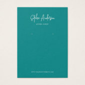 スクリプモダントカスタム・カラー・イヤリング表示カード (正面)